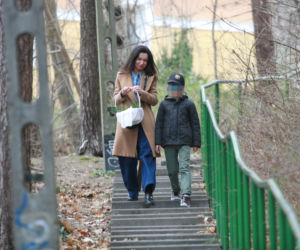 Marta Kaczyńska ze święconką