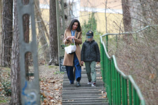 Marta Kaczyńska ze święconką