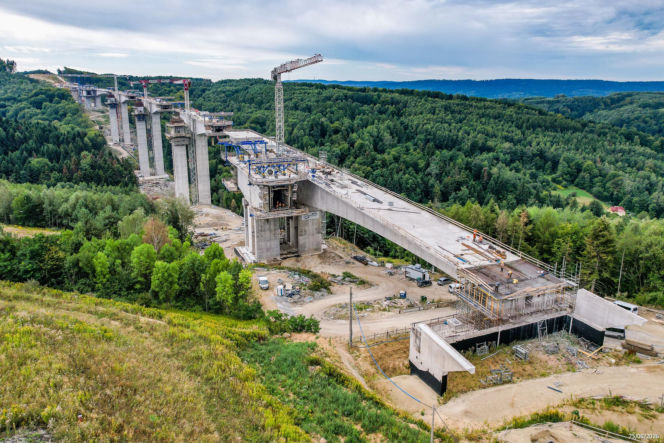 Budowa drogi S19. Najwyższa estakada w Polsce
