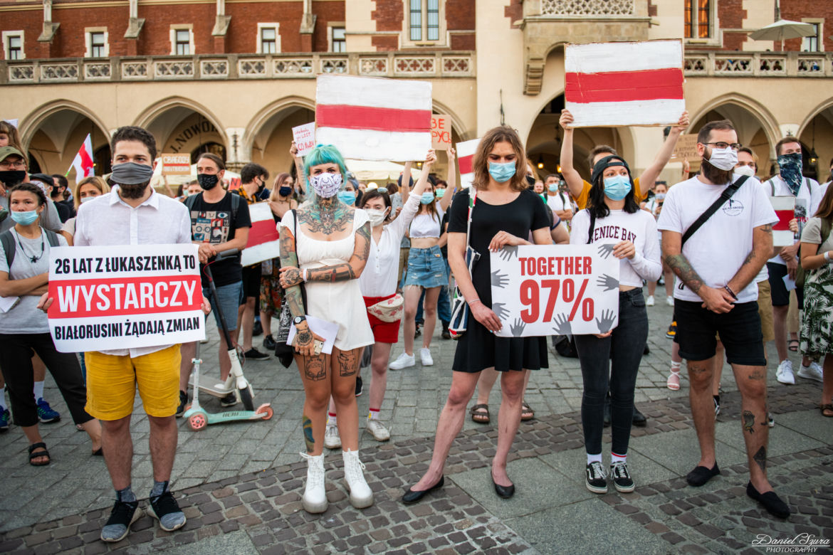 Kraków solidarny z Białorusią