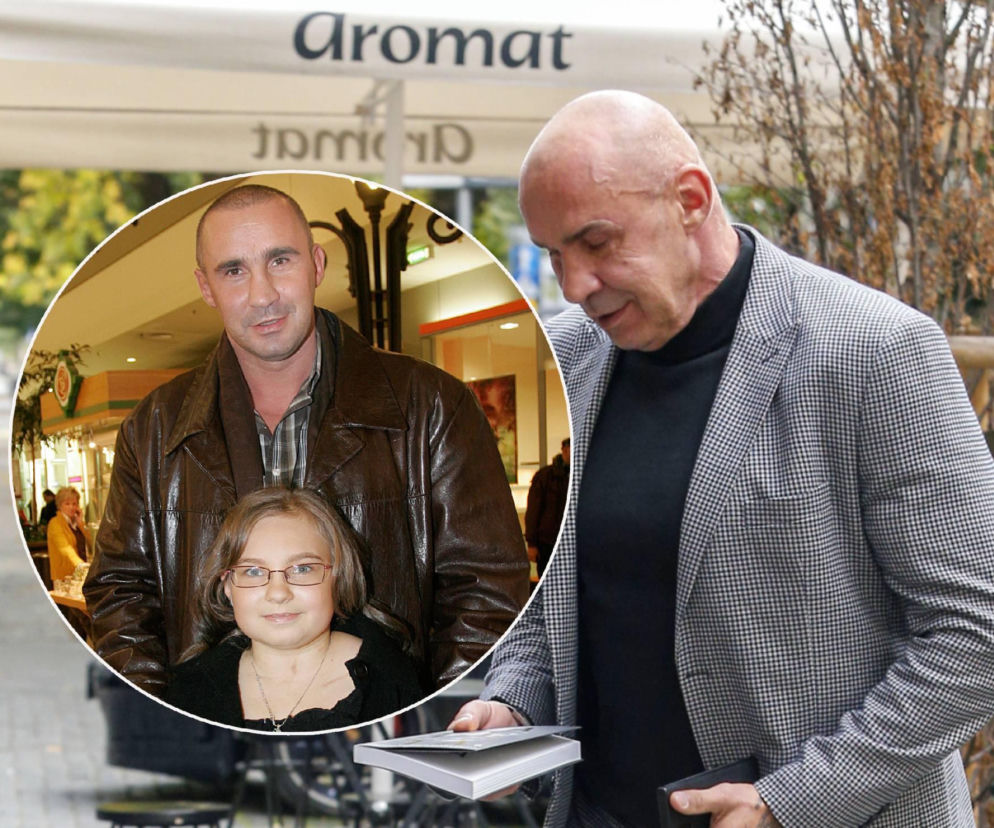 Przemysław Saleta w marynarce. Na miniaturze sportowiec z młodszą córką Nicole. O chorobie boksera przeczytasz na SE.