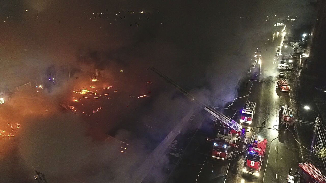 Ogromny pożar w rosyjskim klubie Poligon. Zginęło 15 osób