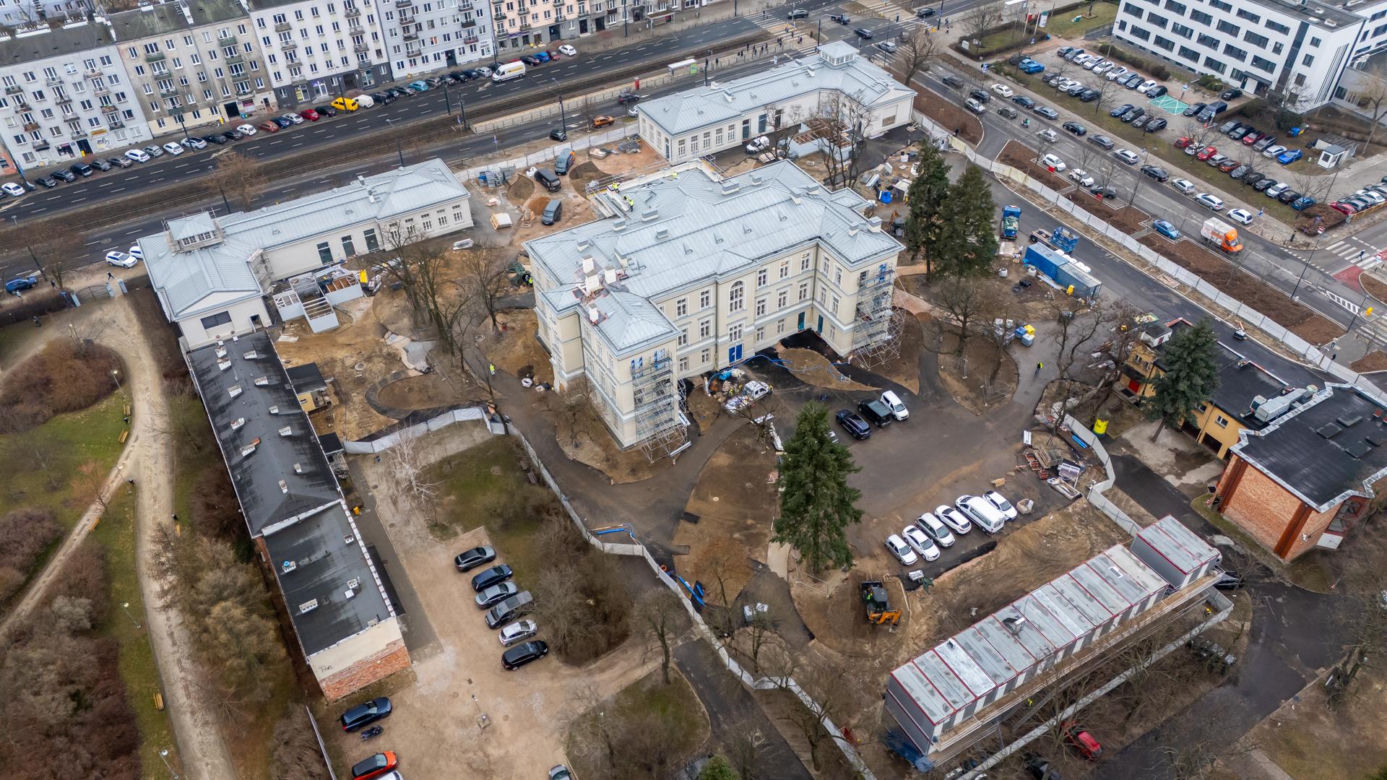 Sinfonia Varsovia w Warszawie podczas budowy