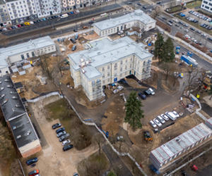 Sinfonia Varsovia w Warszawie podczas budowy