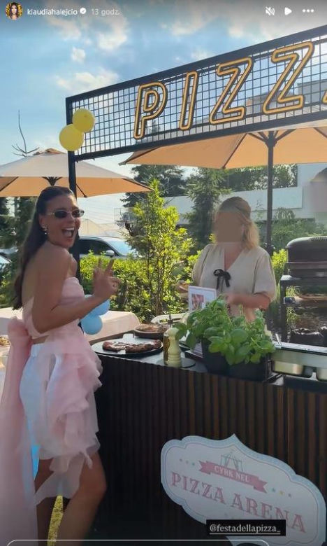 Klaudia Halejcio wyprawiła córce urodziny