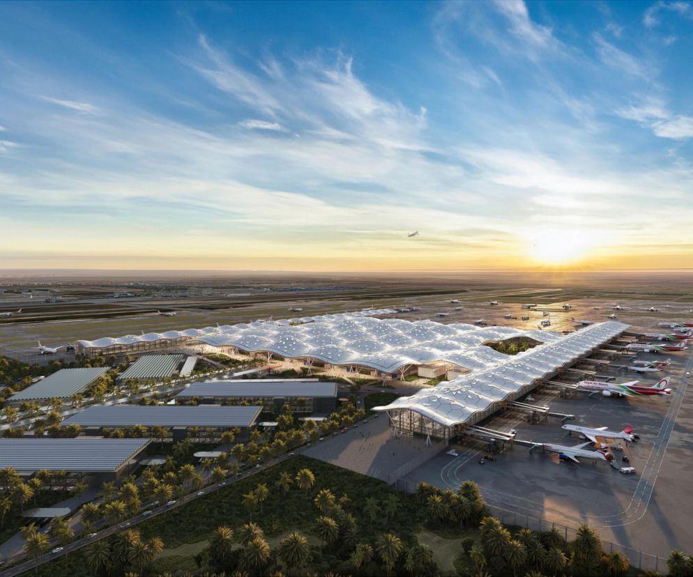 Port Lotniczy Mohameda V w Casablance - wizualizacje nowego terminala