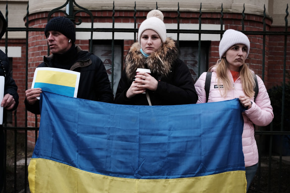 Manifestacja pod konsulatem Rosji w Gdańsku