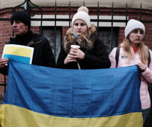 Manifestacja pod konsulatem Rosji w Gdańsku