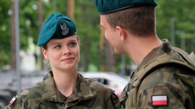 M jak miłość odc. 1898. Majka (Matylda Giegżno), Mateusz (Rafał Kowalski)