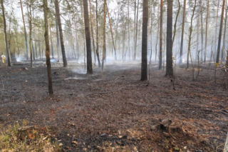 Pożar pod legionowej, czarna struga