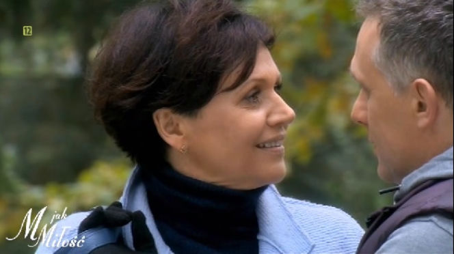 M jak miłość odcinek 1204. Artur Rogowski (Robert Moskwa), Marysia (Małgorzata Pieńkowska)