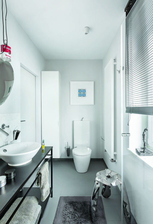 MIeszkanie architekta wnętrz w Sopocie. Sztuka we wnętrzu