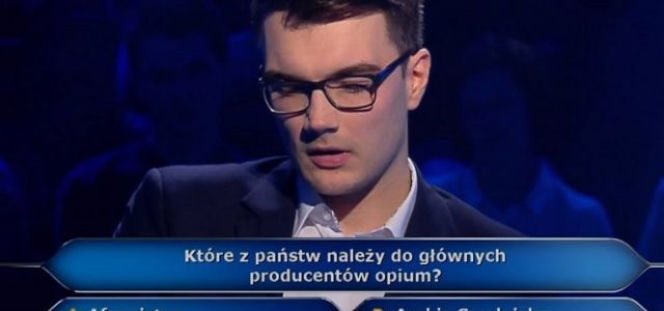 Państwo produkujące najwięcej opium - odpowiedź na pytanie z Milionerów 