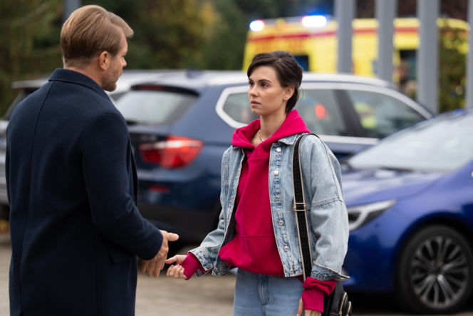 Na dobre i na złe odc. 977. Blanka (Pola Gonciarz), Maks Beger (Tomasz Ciachorowski)