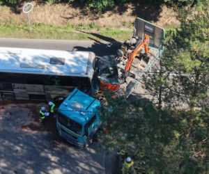 Wypadek ciężarówki i autokaru. Dzieci jechały na wycieczke