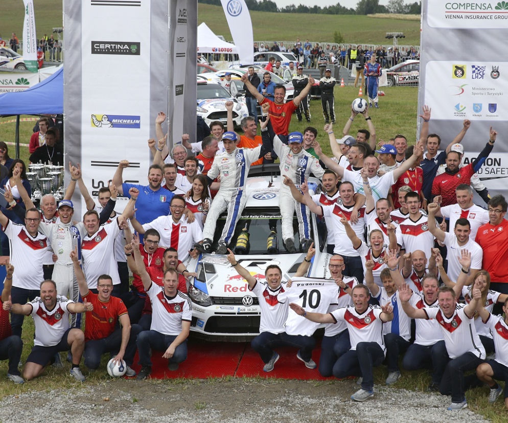 Rajd Polski 2014 wygrał Sebastien Ogier,  Volkswagen Polo R WRC