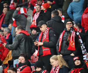 Widzew Łódź - Lech Poznań: Zdjęcia kibiców i zawodników z meczu 24. kolejki PKO BP Ekstraklasy