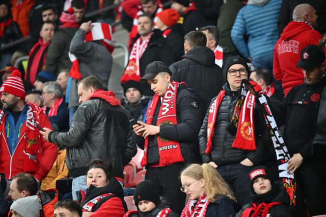Widzew Łódź - Lech Poznań: Zdjęcia kibiców i zawodników z meczu 24. kolejki PKO BP Ekstraklasy