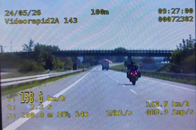 40-latek na motocyklu stracił prawo jazdy