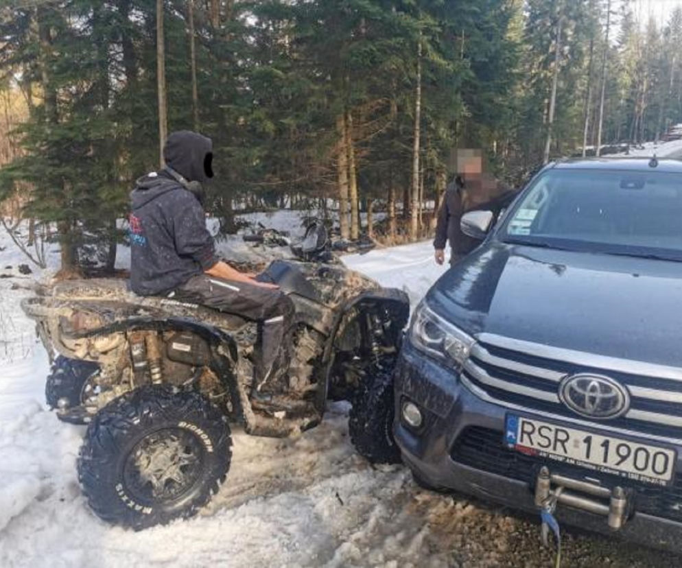 Agresywny kierowca quada zatrzymany. Rozjeżdżał lasy, płoszył zwierzęta. Wezwano policję [ZDJĘCIA] 