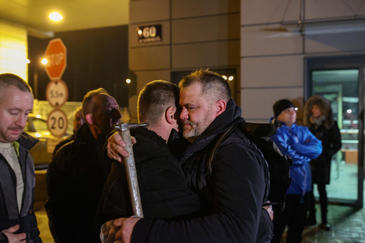 Górnicy PG Silesia wyjechali na powierzchnię po zakończeniu podziemnego protestu