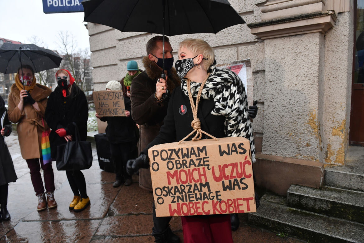 Szczecin: Przesłuchanie organizatorki strajku kobiet