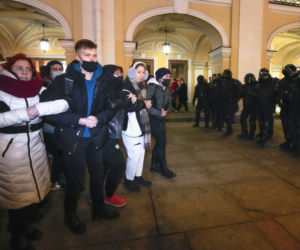 Protesty w Rosji przeciwko wojnie na Ukrainie 