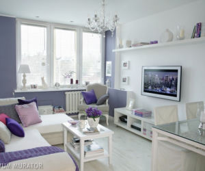 Romantyczny salon pełen bieli