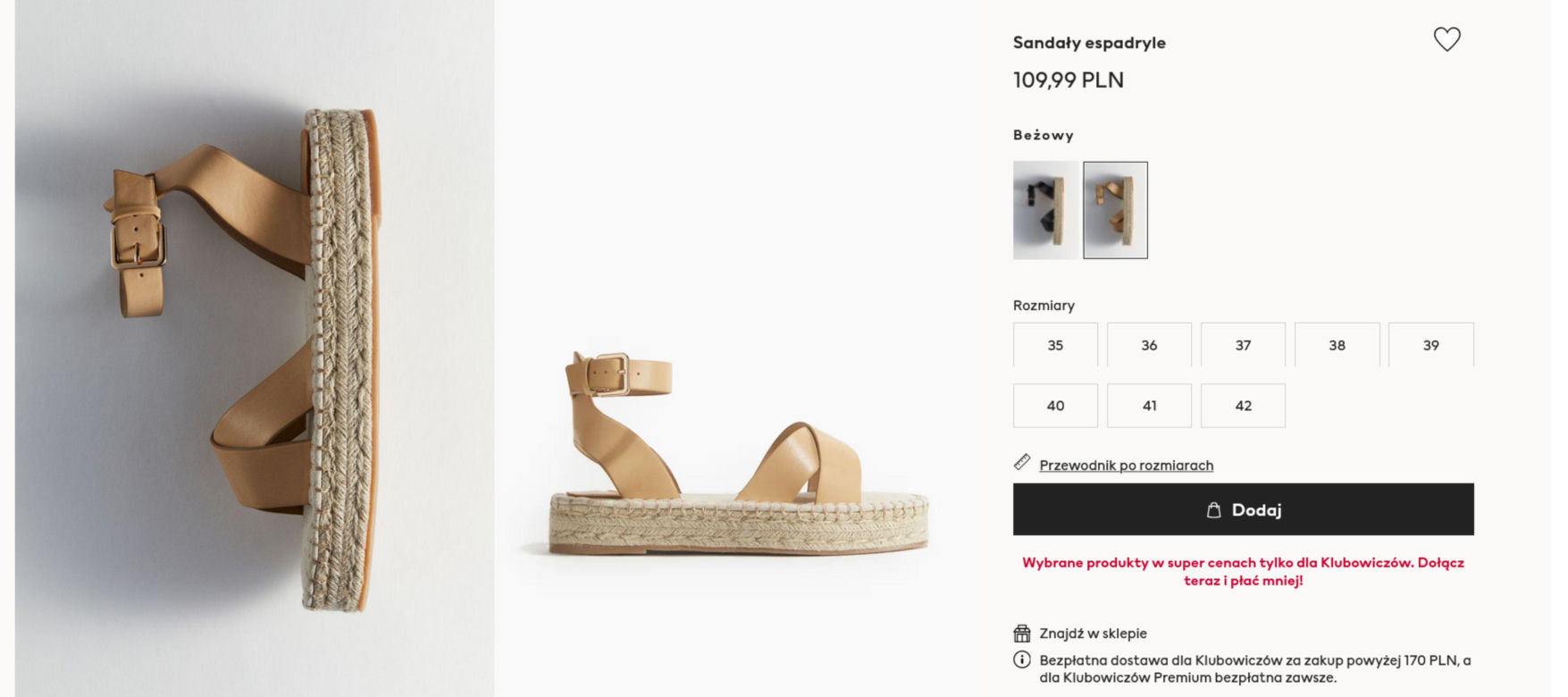 Buty na lato 