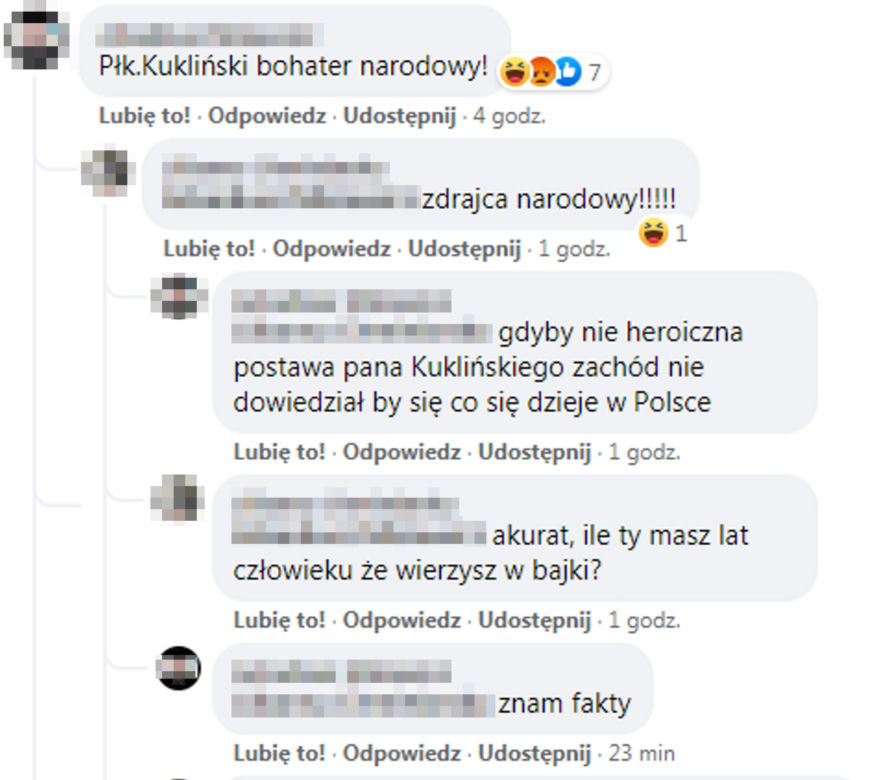 Nazwali Kuklińskiego zdrajcą, a Jaruzelskiego bohaterem