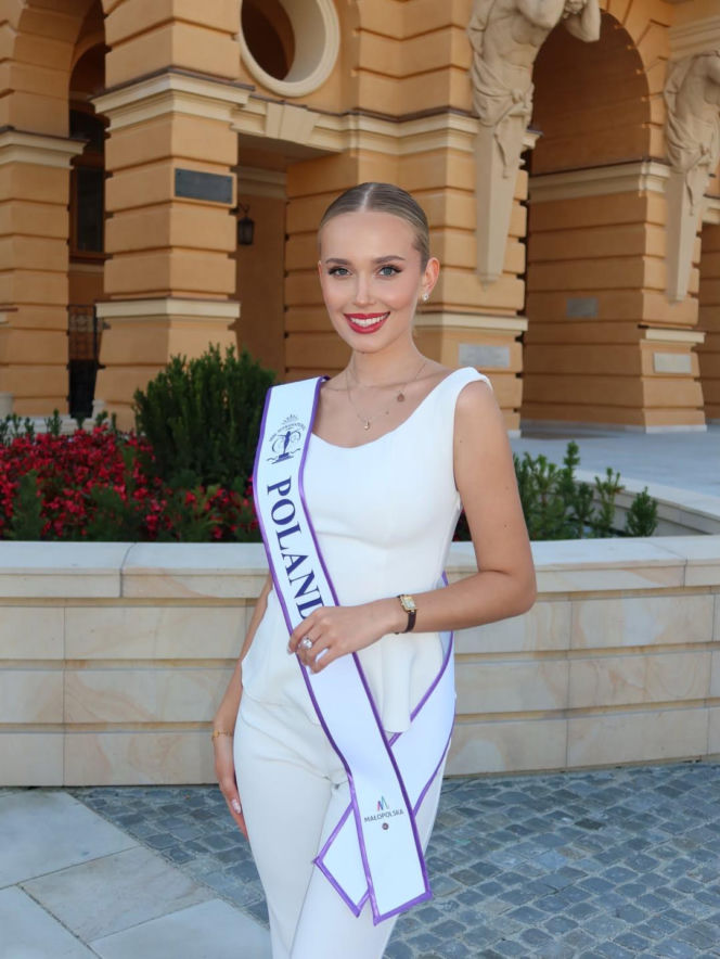 Miss Polski Oliwia Mikulska na stadionie i nie tylko