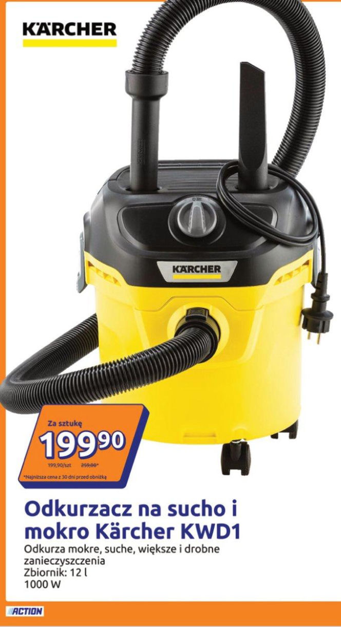 Odkurzacz na sucho i mokro Kärcher KWD1, 1000 W
