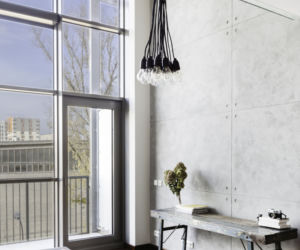 Loft w kolorach betonu i cegły