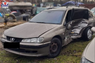 Nawalony i bez prawa jazdy doprowadził do wypadku. Młodemu przestępcy grozi do 2 lat więzienia