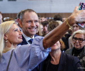 Nawrocki odwiedził swoje LO