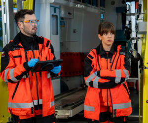 Na sygnale, odc. 918 po wakacjach. Martyna (Monika Mazur), Dobromir Lisicki (Kamil Błoch)