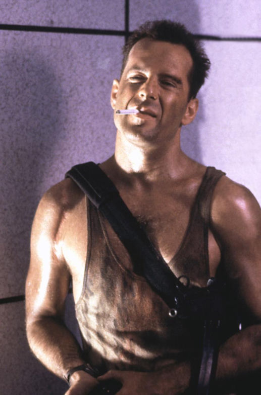 Bruce Willis w "Szklanej Pułapce" 