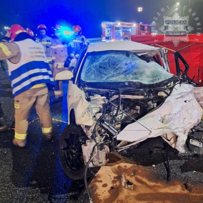 Horror w Rudzie Śląskiej! Mężczyzna wjechał na A4 pod prąd i huknął w ciężarówkę. Zginął na miejscu