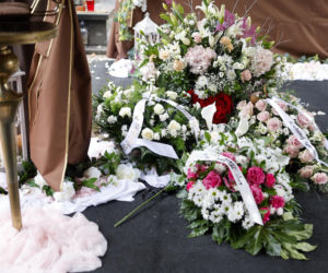 Barbara Wrzesińska na pogrzebie Agnieszki Maciąg