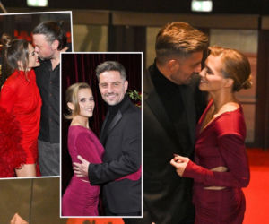 Zakochane pary na głośnej premierze. Agnieszka Kaczorowska i Marcin Rogacewicz nie mogli się od siebie oderwać