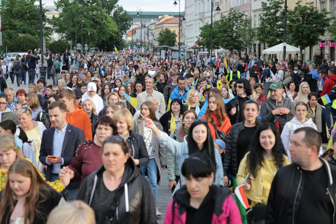 Ogromna manifestacja wdzięczności Ukraińców. „Przyjaciele, dziękujemy”