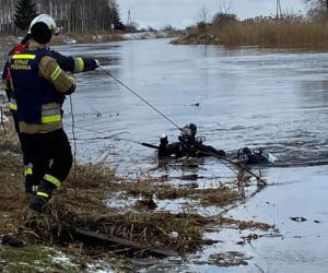 Tykocin. Poszukiwania w rzece Narew
