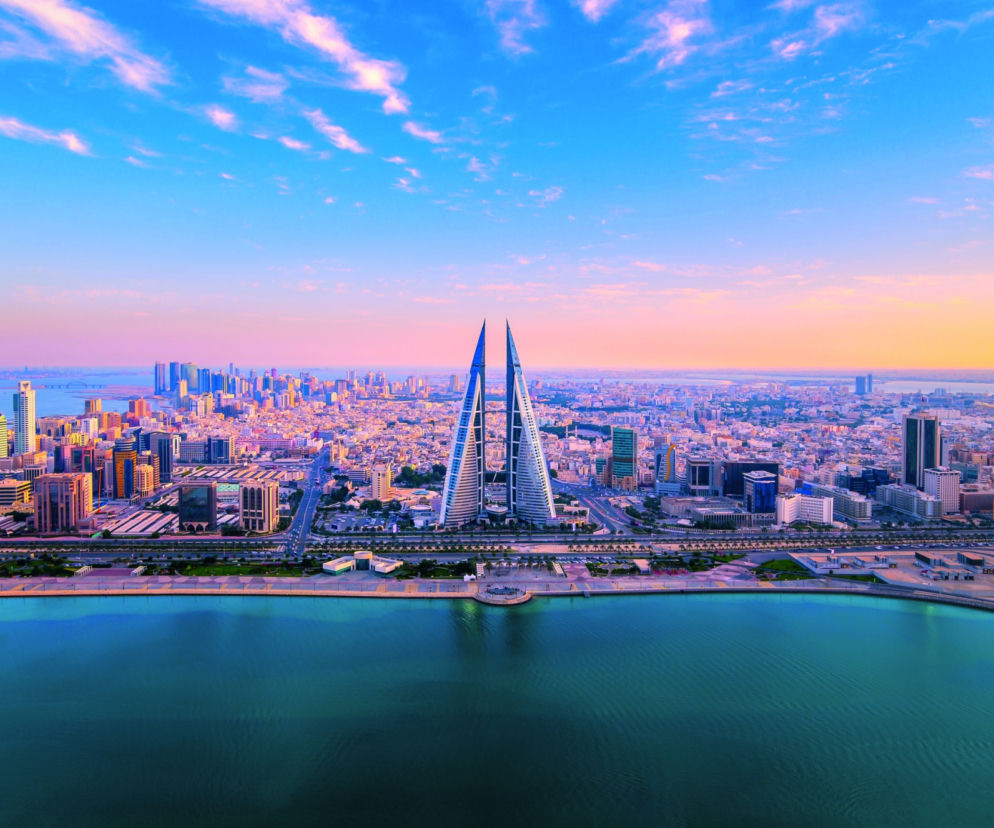 Turbiny zamontowane między wieżami Bahrain World Trade Center