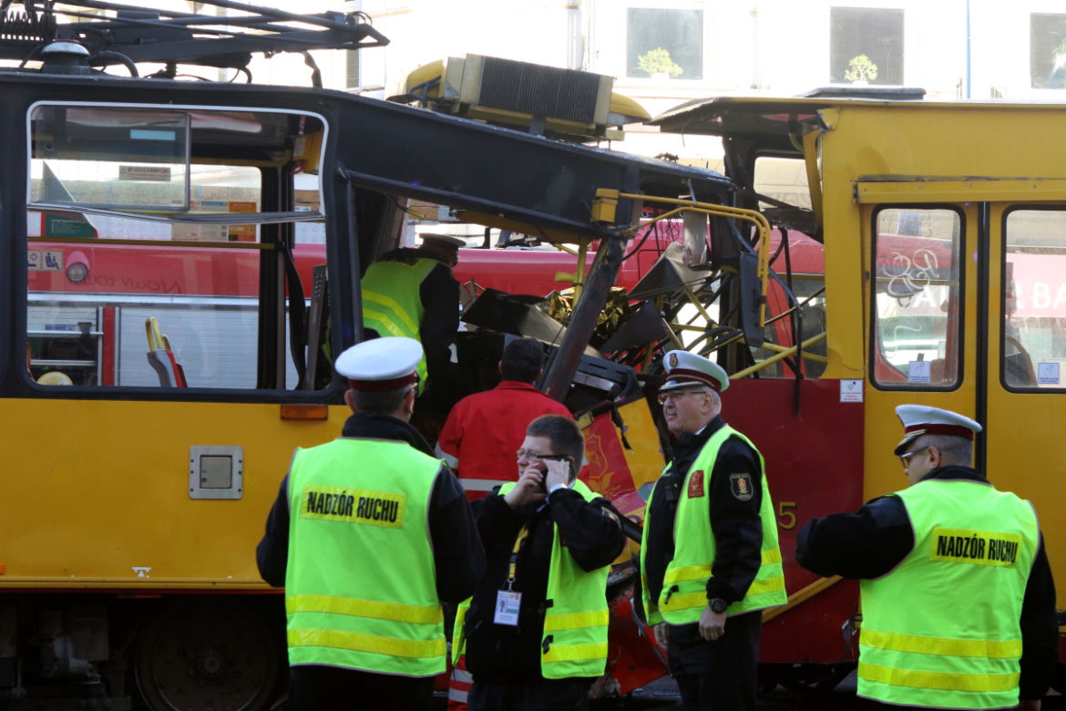 Zderzenie tramwajów w Al. Jerozolimskich