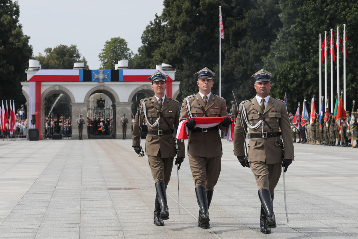Oficjalne uroczystości na pl. Piłsudskiego