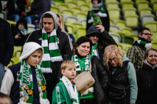 Lechia Gdańsk - Piast Gliwice: Zdjęcia kibiców z meczu 29. kolejki PKO BP Ekstraklasy