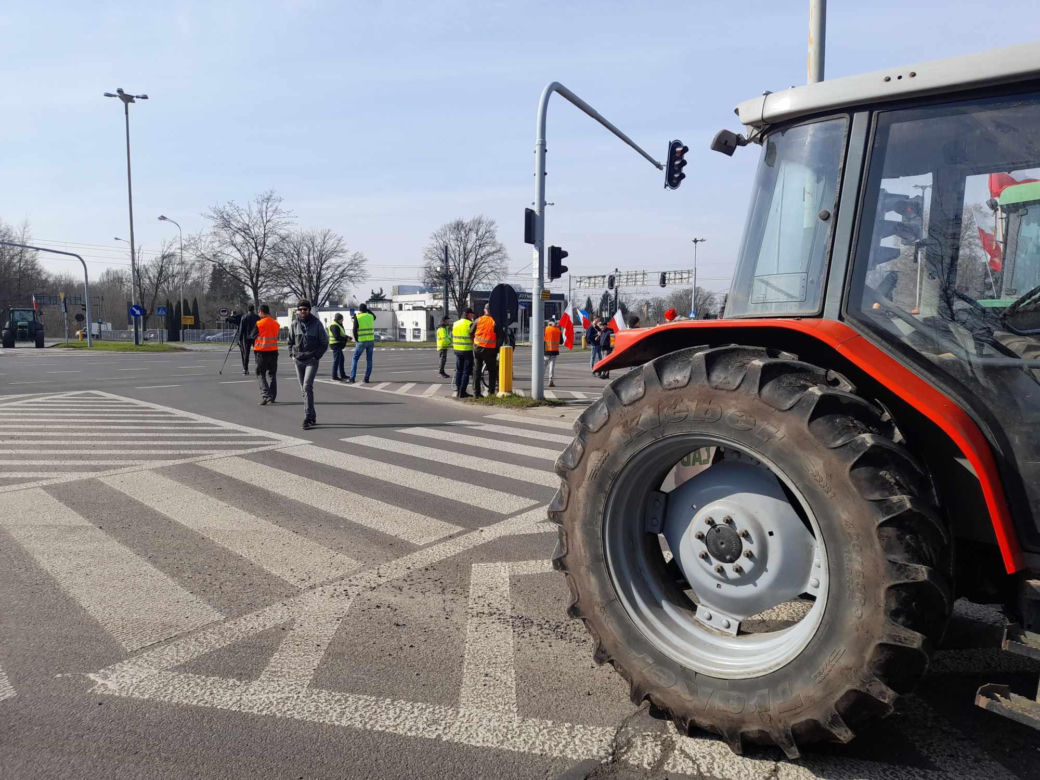 Protest rolników. Zablokowano skrzyżowanie w samej Łodzi. Do kiedy należy spodziewać się utrudnień?