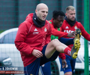 Wisła Kraków - Zagłębie Lubin - trening Wiślaków przed meczem
