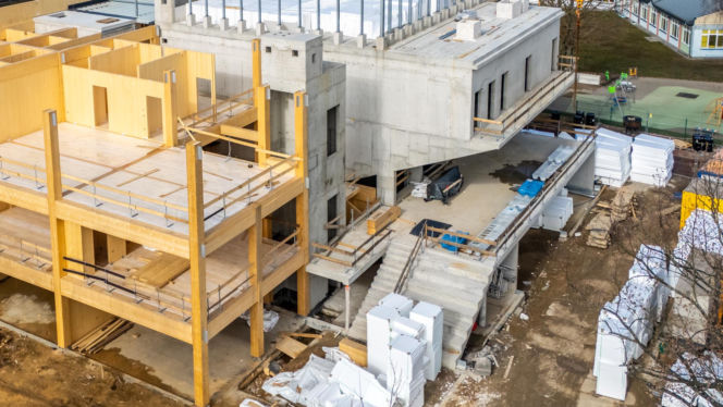 Budowa Kulturoteki w Wesołej w Warszawie