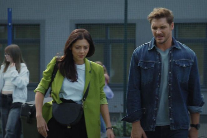 M jak miłość, odcinek 1909. Iza (Adriana Kalska), Marcin (Mikołaj Roznerski)